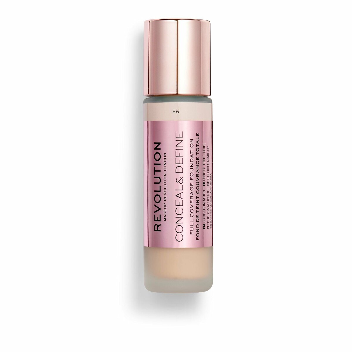 Revolution - Conceal & Define Foundation - F6 23 ml