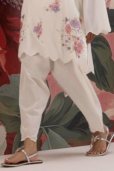 Stitched Jacquard Shalwar