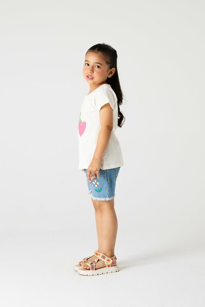 Girls Kiwi Heart Graphic Tee