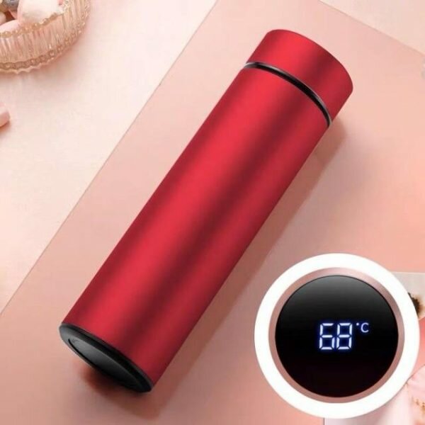 Home.Co- LED Digital Temperature Display Water Bottle Multi Color