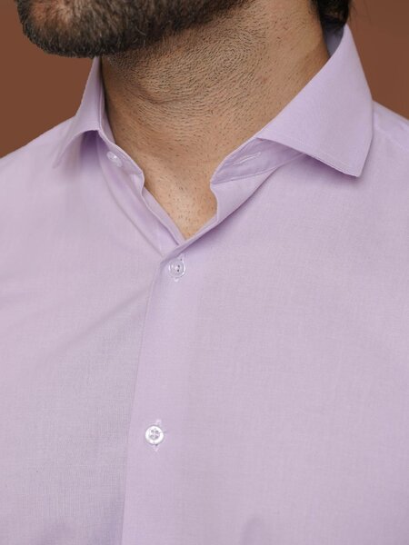 Light Purple Plain, Cutaway Collar, Elite Edition, Men’s Formal Shirt (FS-2469)