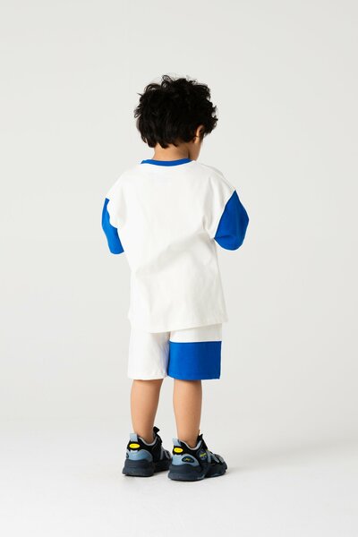 Boys Off White Ace Co ord Set