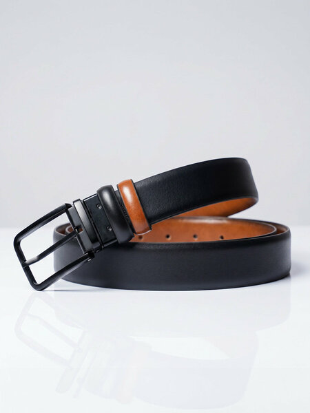 Black & Light Brown Reversible Belt (BELT-953)