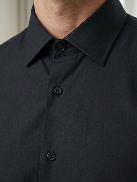 Black, Cutaway Collar, Classic Edition, Formal Shirt (FS-3047)
