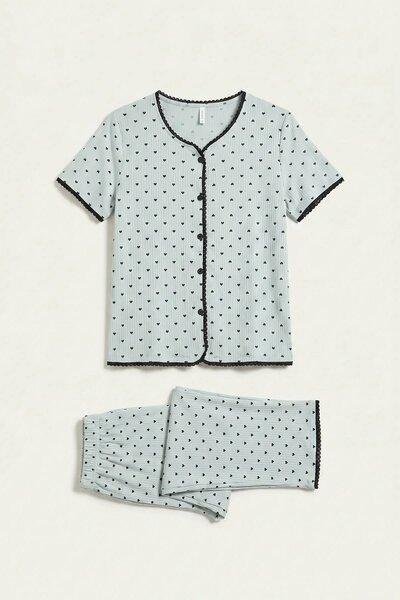 BLS - Ribbed Pajama Set - Green