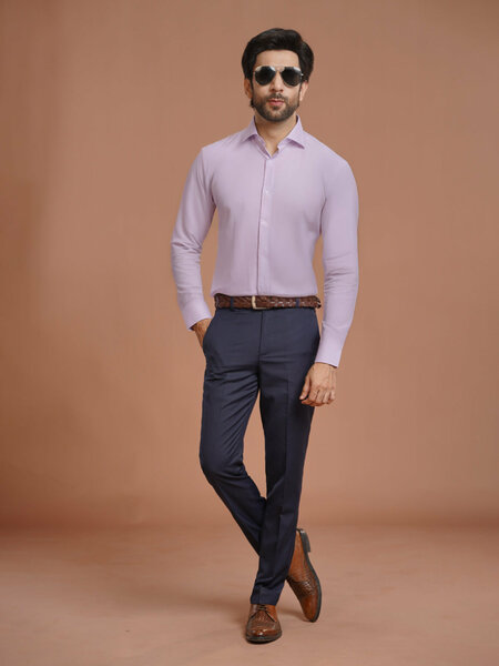 Light Purple Plain, Cutaway Collar, Elite Edition, Men’s Formal Shirt (FS-2469)