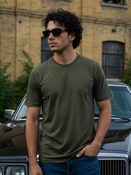 Olive Basic T-Shirt (TEE-394)