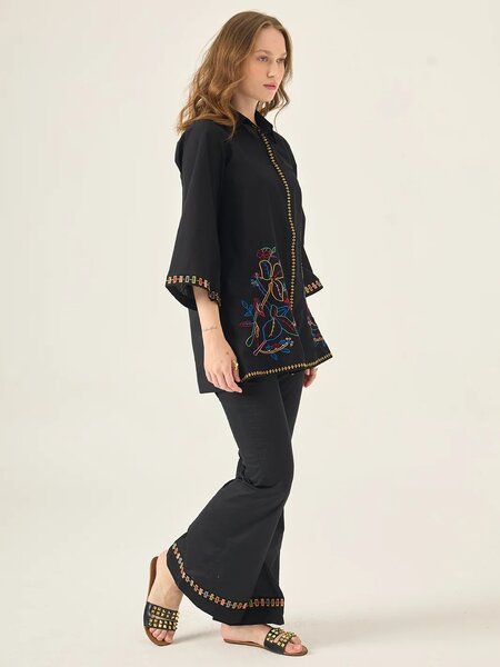 Elara - Embroidered 2Pc Co-ords Set
