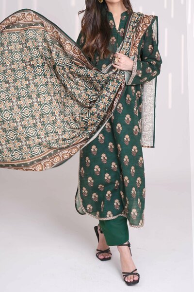 Narmin by Narkin's Unstitched Printed Khaddar 3 Piece Suit NN26UK NUWKDP-3161 - Casual Collection