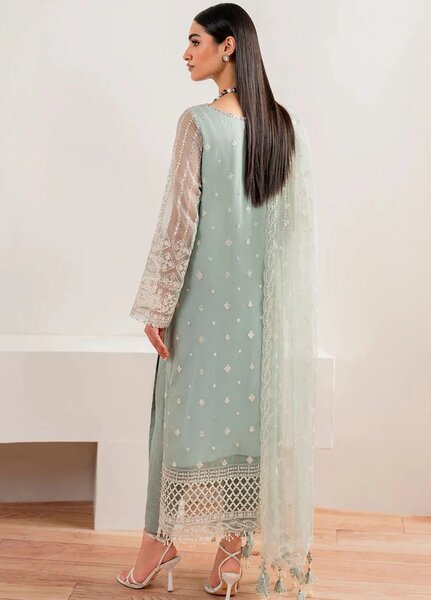 Chantelle by Baroque Unstitched Embroidered Chiffon 3 Piece Suit BQ26UCF UF-680 - Festive Collection