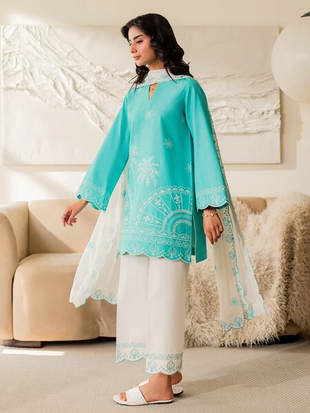 Sea Breeze - 3Pcs Embroidered Set
