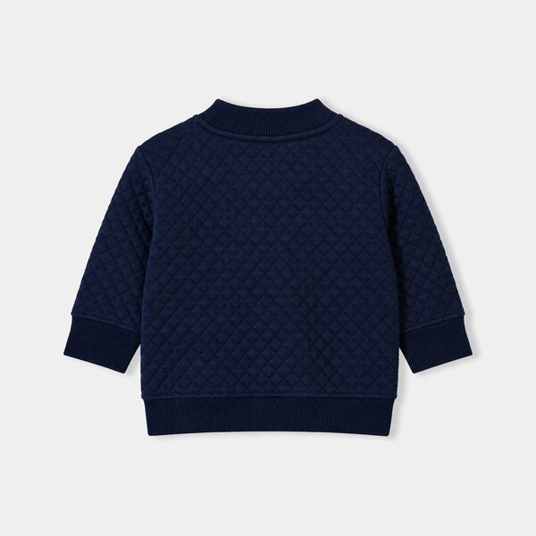 Infant Boys Quilted Jacket Bomber-BLUE