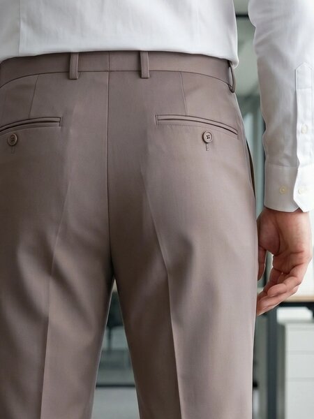 Khaki Executive Formal Dress Pant (FDT-398)