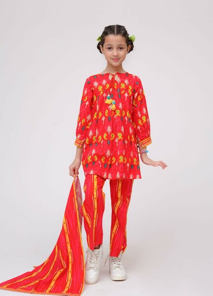 Winter Fall by Senorita Kids RTW Printed Khaddar 3 Piece Suit KAD-03630 Casual Collection