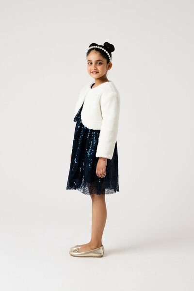 Girls Snow Pearl Cropped Shrug