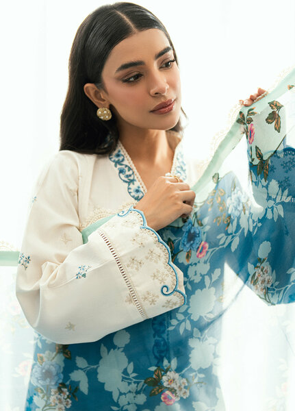 Virelle by Sahane Unstitched Embroidered Lawn 3 Piece Suit CG50004 Yvett - Casual Collection