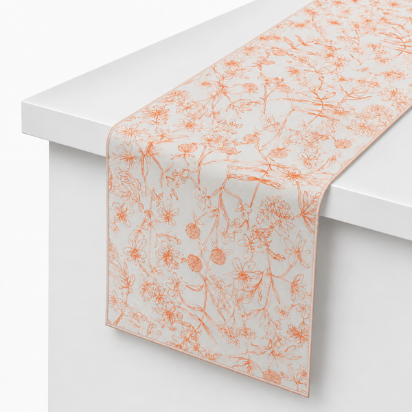 Burnt Orane Runner  13x45 Spring Bloom26