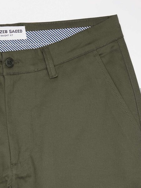 Dark Green Straight Fit Chino Pant-70
