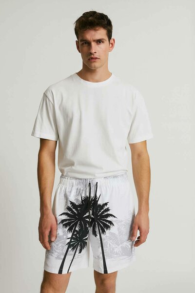 Men's Palm Tree Activewear Swim Shorts