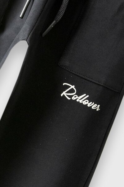 Boys Signature Black Terry Trousers