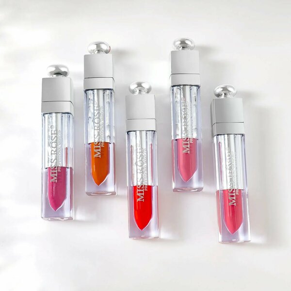 Miss Rose - Makeup 3 Pc Silver Angelic Waterproof Matte Glaze Lip Gloss