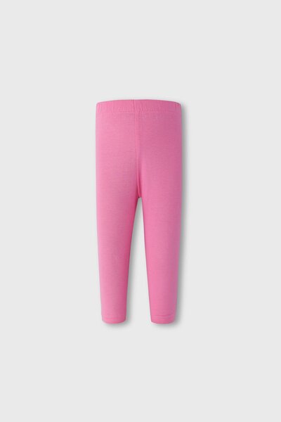 Solid Pink Jersey Leggings