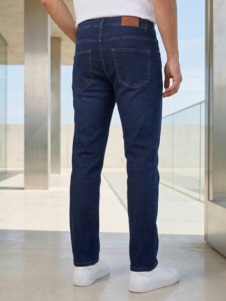 Dark Blue Straight Fit Jeans 56