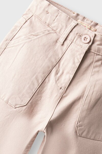 Girls Peach Ease Twill Pants