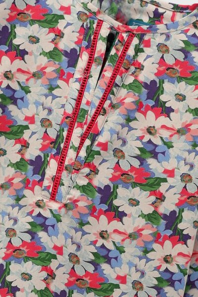 Multicolor Floral Printed Cotton Kurta Set