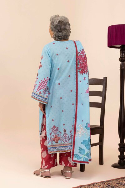 Unstitched 3 Piece Lawn Suit