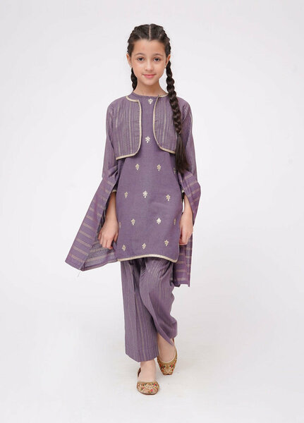 Winter Fall by Senorita Kids RTW Printed Karandi 3 Piece Suit KAD-03659 Casual Collection