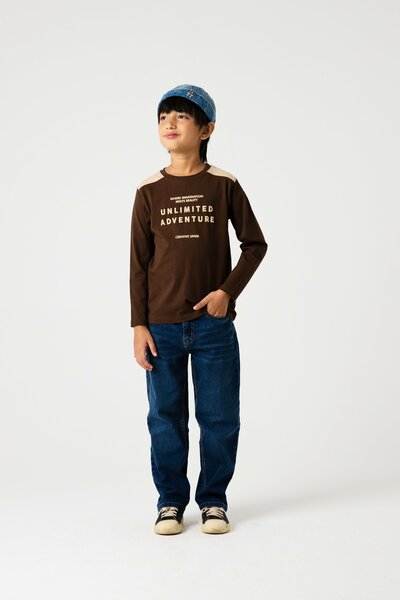 Boys Unlimited Adventure Chocolate Jersey Tee