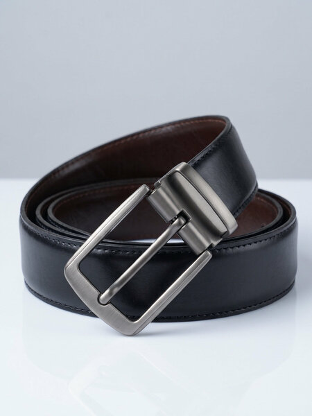 Dark Brown & Black Reversible Belt (BELT-989)