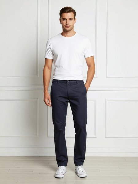 Navy Blue Cotton Stretch Trouser (CST-003)