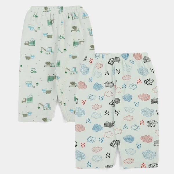 Cotton Trouser 2Pcs 3-6M