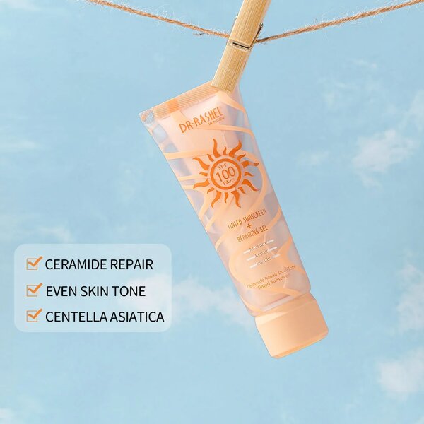 Dr Rashel - Ceramide Repair Dual-Tube Tinted Sunscreen+Repairing Gel 100 PA+
