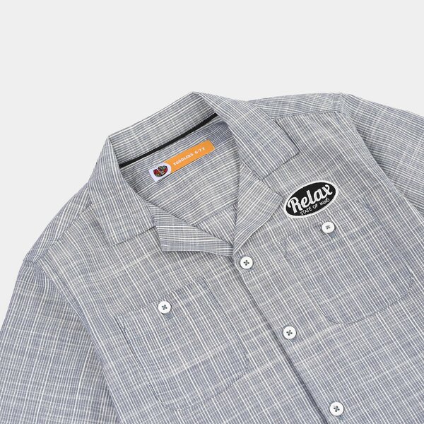 Boys Yarn Dyed Shirt (State of Mind) - Grey