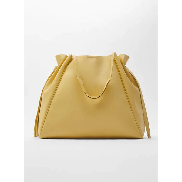 Zara Side Knot Gathered Shopper Bag