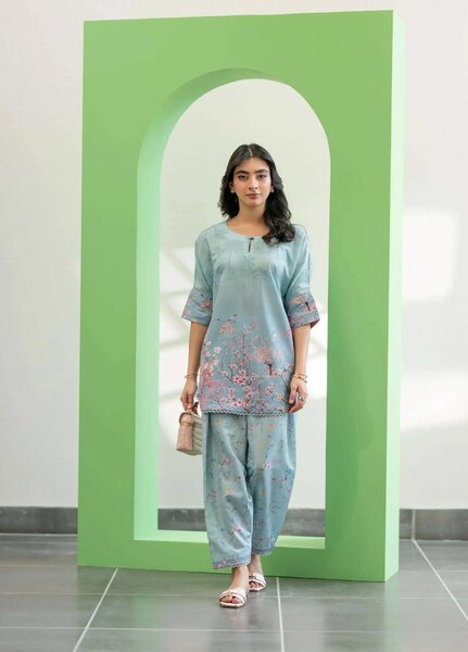 Minor Defect by Ayesha Somaya RTW Printed Lawn Silk 2 Piece Suit Vibe Check Casual Collection