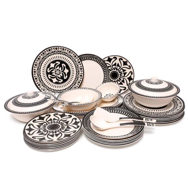 Dinner Set Monochrome Black