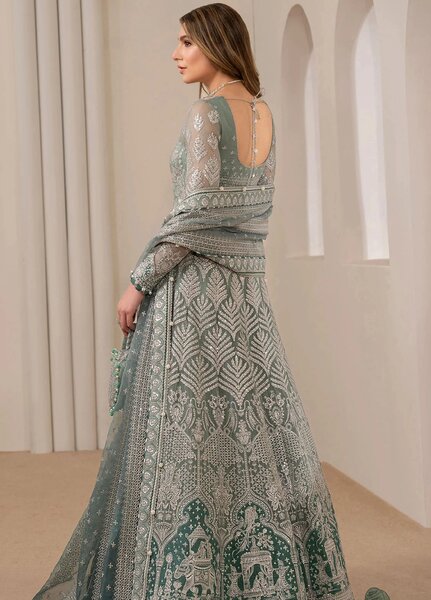 Jazmin Unstitched Chiffon Embroidered Suits 3 Piece JZ25CF JZ-WF24-04 - Festive Collection
