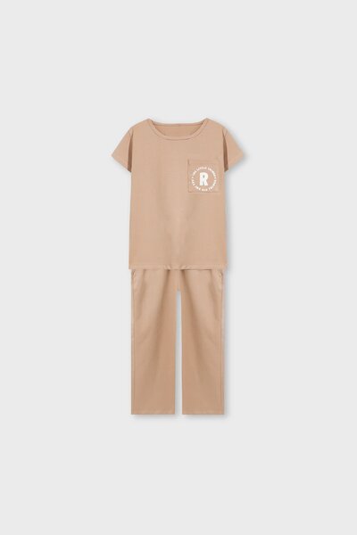 Girls Mocha Trail Co-ord Set