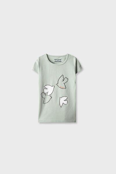 Girls Flock Fly Sage Tee