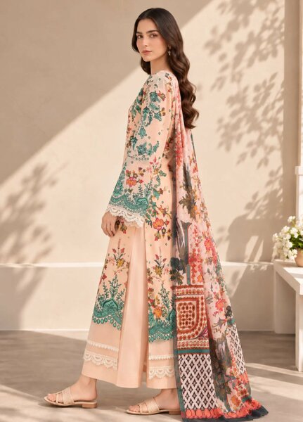 Chandan Nagri Women RTW Embroidered Lawn 3 Piece Suit Nayra veil - Festive Collection