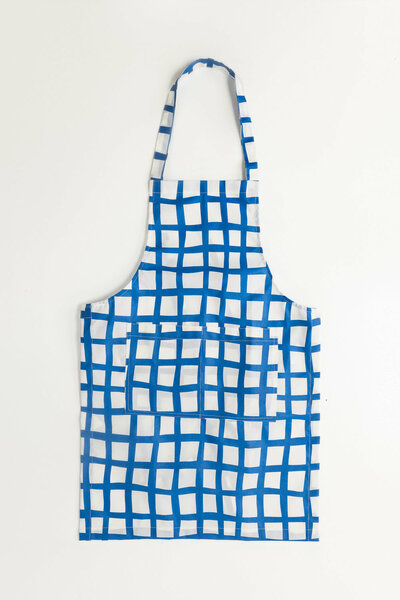 Blue Print Apron