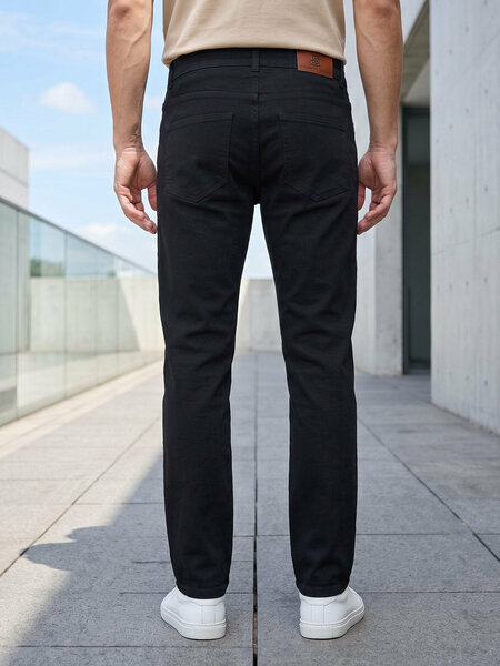 Black Straight Fit Jeans 64