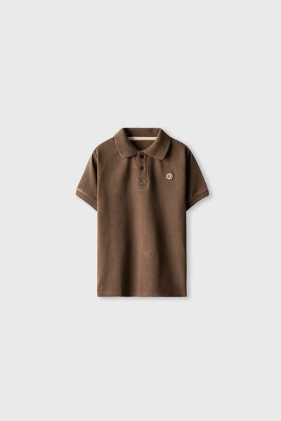 Boys Everyday Brown Pique Polo