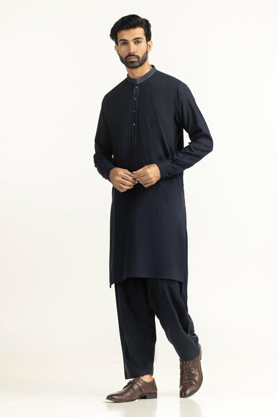 Regular Fit Embroidered Suits
