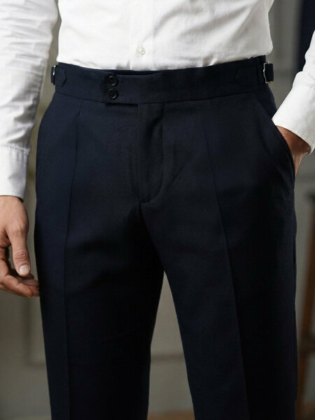 Navy Blue Imported Gurkha Pant  (FDT-389)