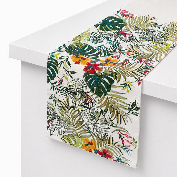 Snow White Emb Table Runner – 12 x 45 Inches